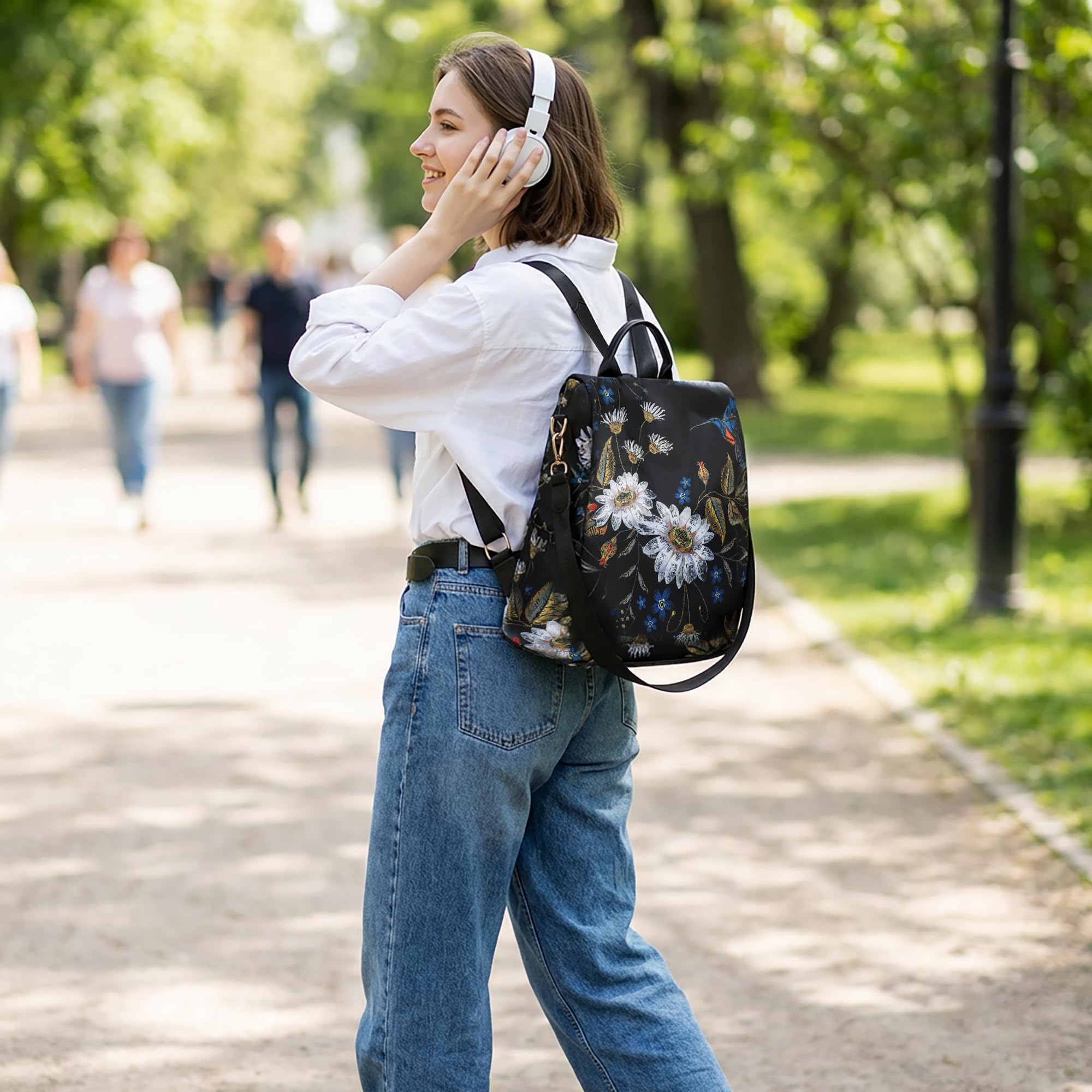 Moda Zaino Donna Borsa a tracolla Leggero Viaggio Turismo Scuola Grande Capacità Borsa a Tracolla Borsa Scuola