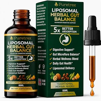 Liposomal Herbal Liquid Drops 2 fl oz., Black Walnut Wormwood Clove Oregano Pumpkin Seed Papaya PAU DArco, Plant Based Daily Supplement, Clean Formula