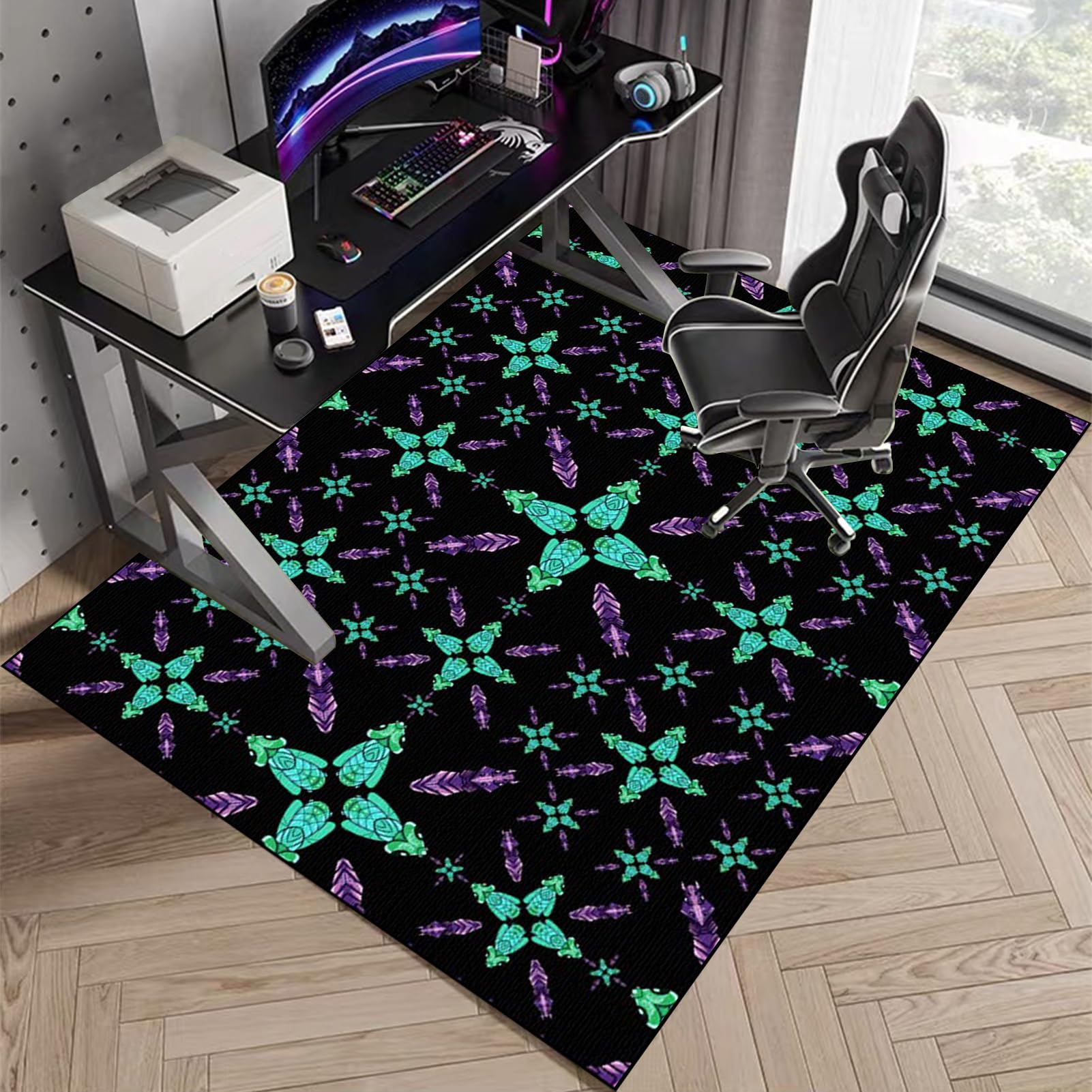 Alfombrilla antideslizante para silla de juegos, alfombrilla para silla de oficina, para parquet, protector de suelo para silla de oficina, tapete protector de silla de oficina, tapete de silla de