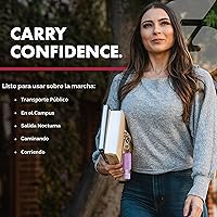 Vista 6 de SABRE Spray de pimienta avanzado, fórmula 3 en 1 que contiene gas pimienta de máxima resistencia, gas lacrimógeno militar CS y tinte de marcado UV