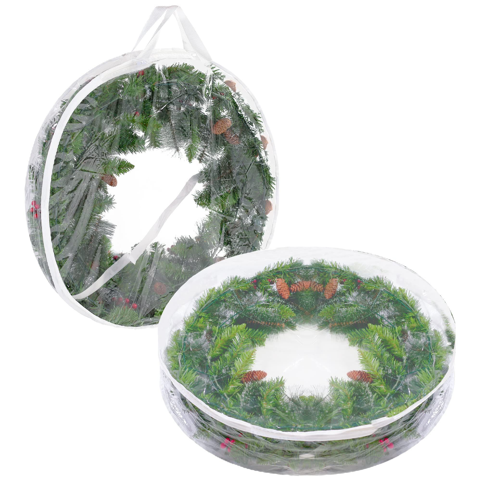 Joiedomi Clear Christmas Wreath Storage Container Packs 76 2cm - Main Image