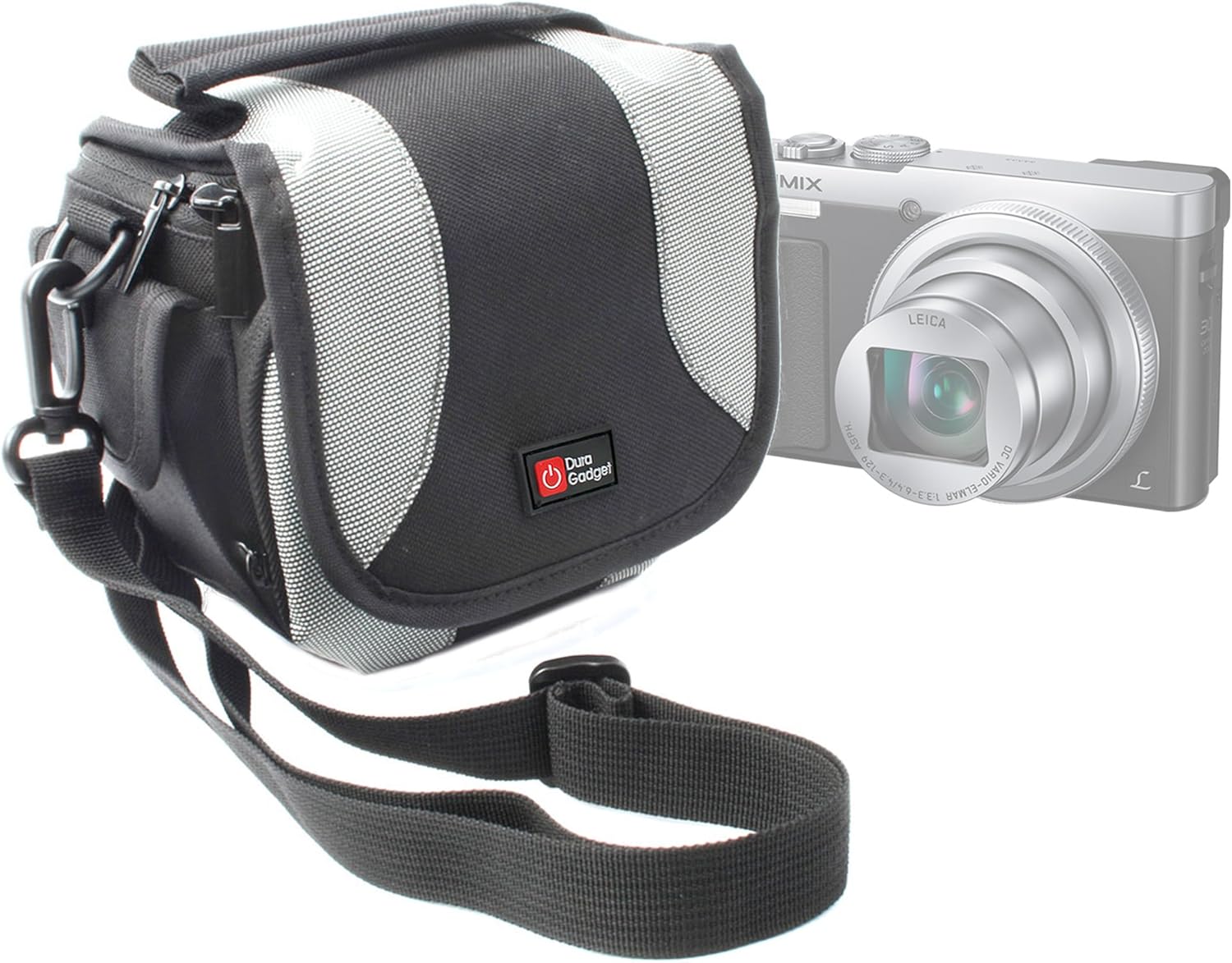 Housse En Cuir PU Brun Pour Panasonic Lumix GX80 (avec Objectif 14-140mm) + Lecteur De Carte