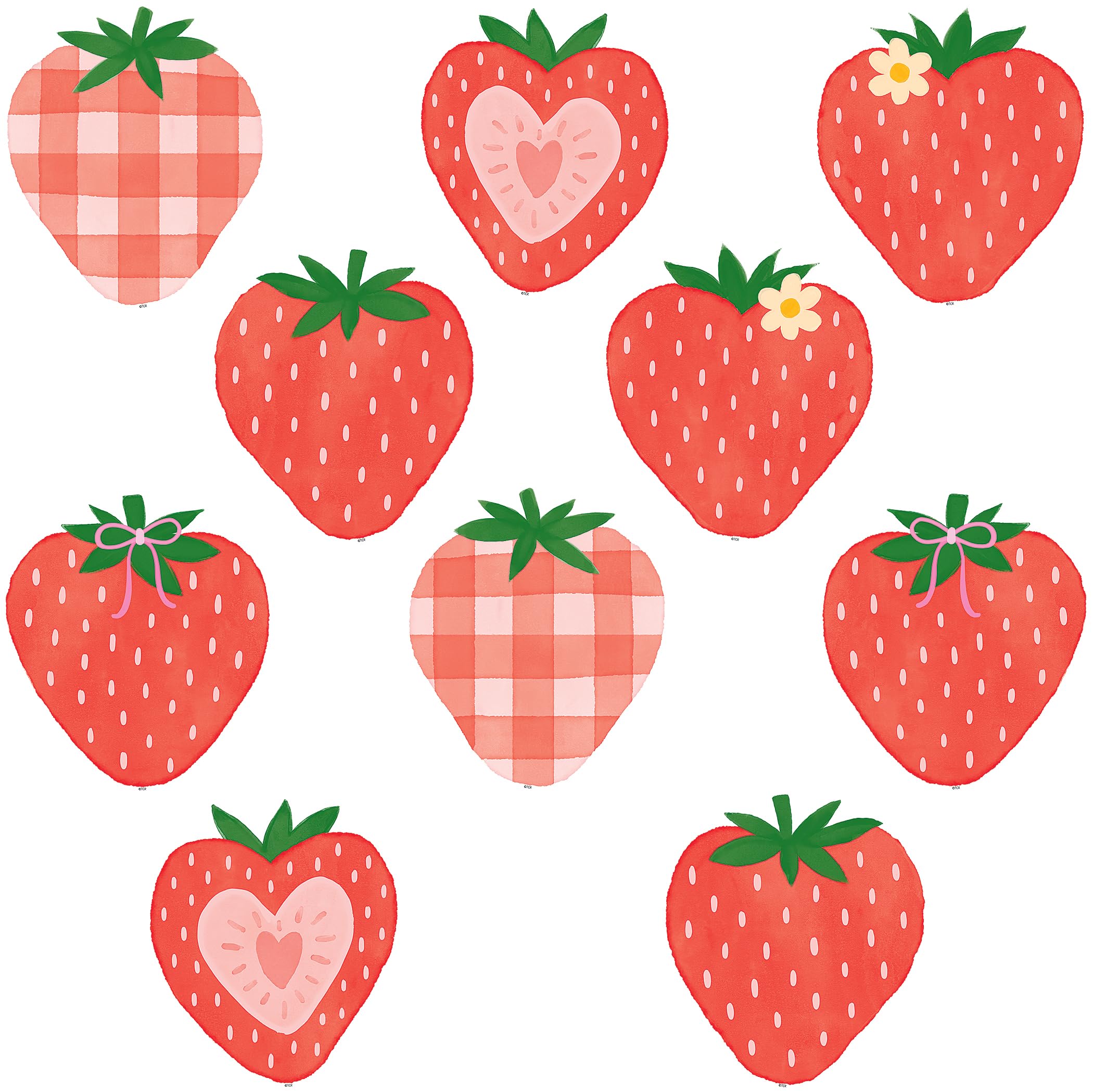 Teacher Created Resources Strawberry Patch Accents (TCR8358)