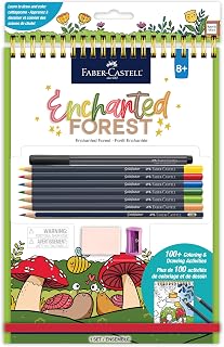 Aprende a dibujar el bosque encantado: kit de dibujo paso a paso con más de 100 actividades, lápices de colores Goldfaber, pegatinas y más | Regalo de arte sin pantalla para niños, preadolescentes y principiantes (mayores de 8 años)