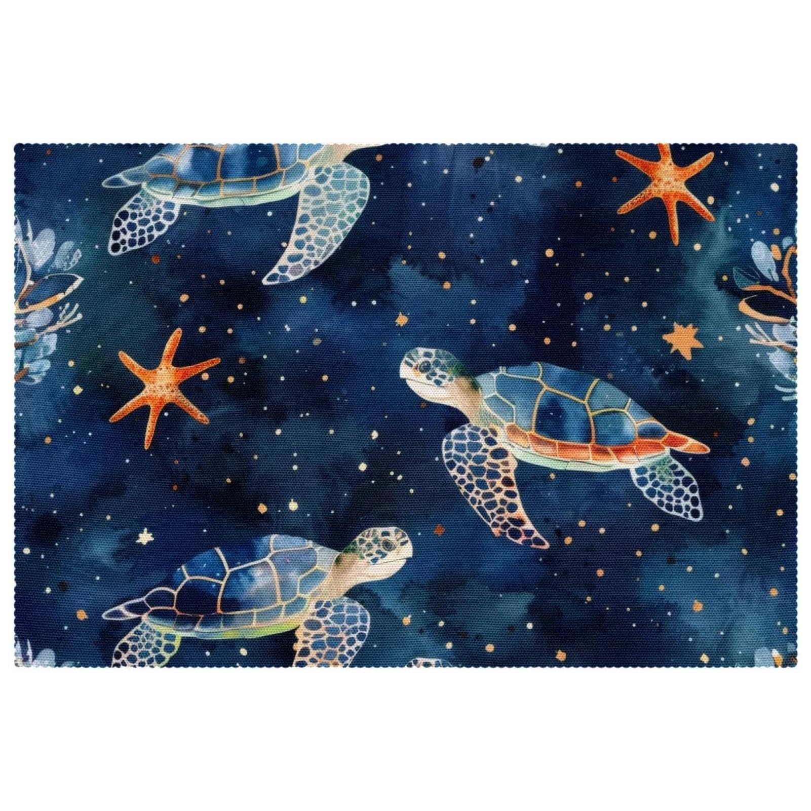 Set de table tortue marine pour vos repas de famille d'inspiration océanique