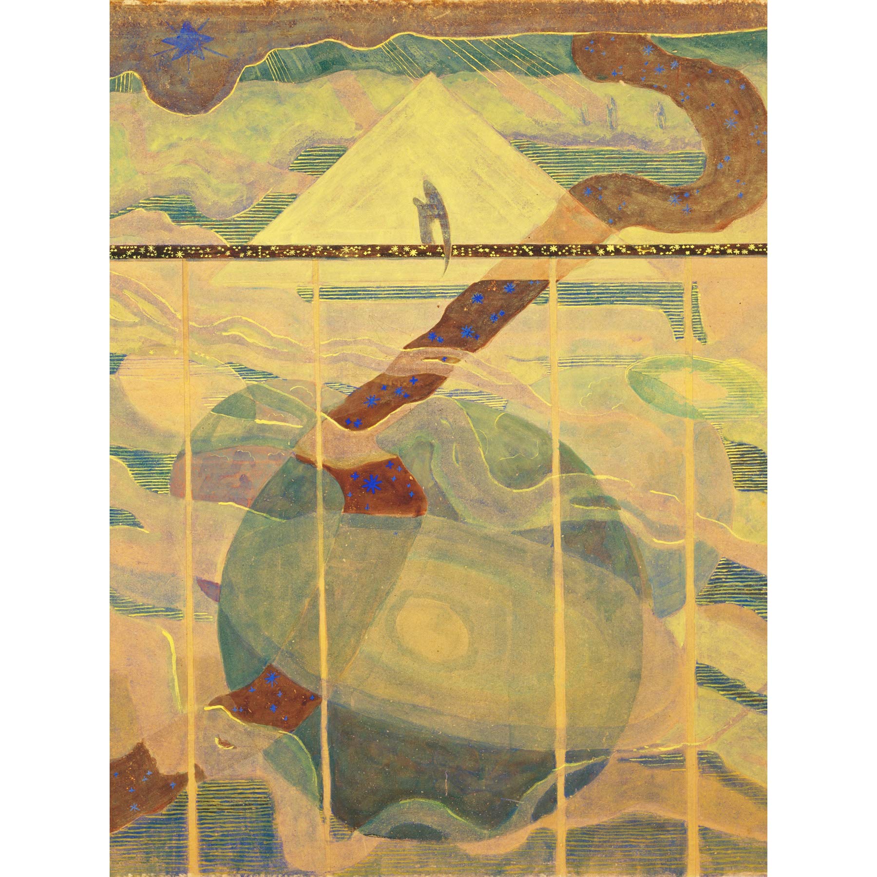 Ciurlionis Sonata Stars Andante Abstract Painting Large Wall Art Print Canvas Premium Mural