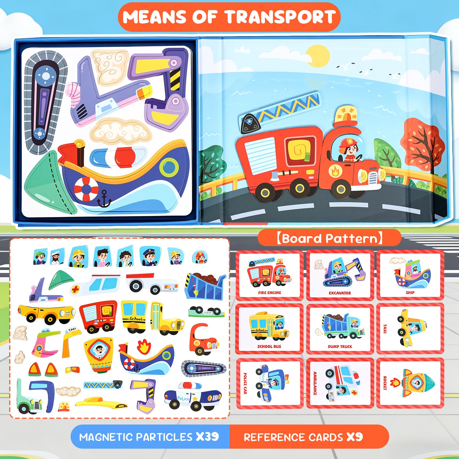 BBLIKE Puzzle dla dzieci magnes puzzle