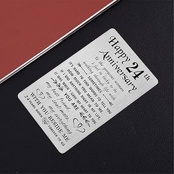 Amazon.com : TANWIH 24th Anniversary Card for Her Wife, 24