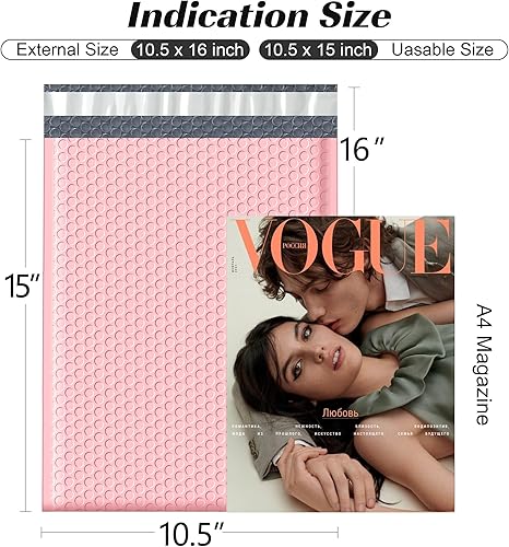 Miniatura 44 de Famagic Sobres de burbujas de 6 x 10 pulgadas, 25 bolsas de envío de color verde menta, elegantes bolsas de embalaje para pequeñas empresas, sobres