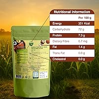 Vista 2 de Danodia Foods Mijo de Dedo Orgánico/Ragi/Kelvaragu (1 lb / 450g / 16oz) Súper Alto en Calcio, Mijo Rojo Sin Gluten Sin Pulir, Descascarillado