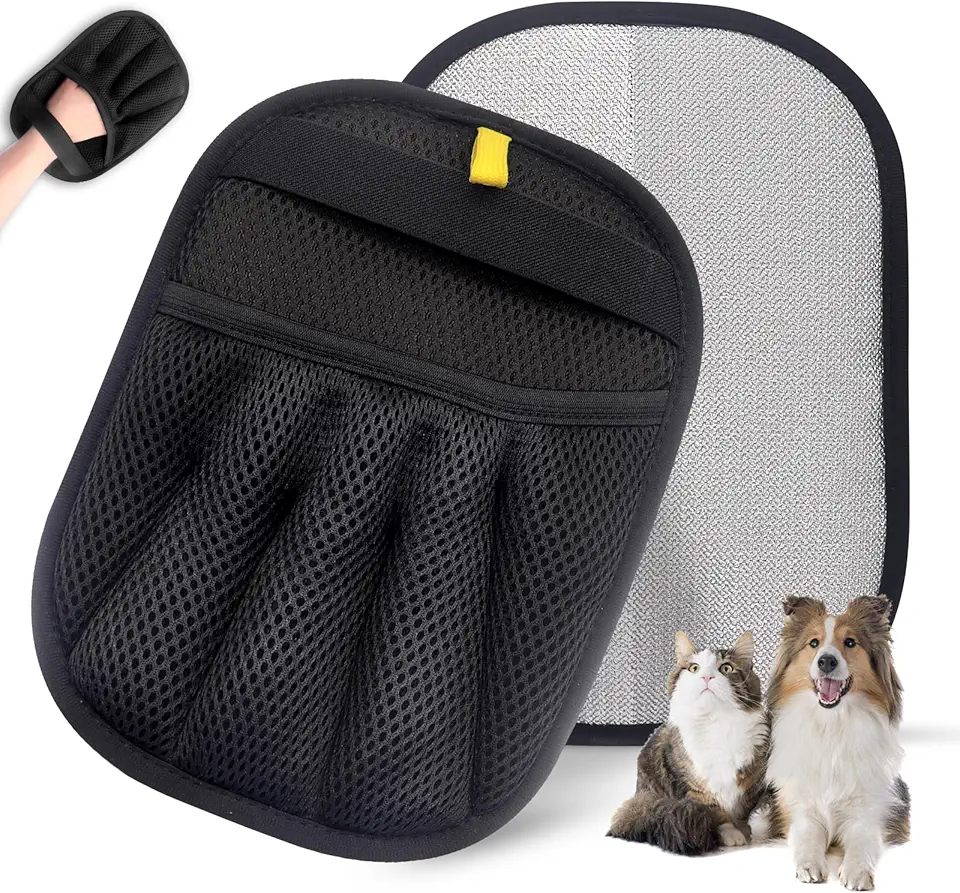 Upgraded Pet Hair Removal Gloves — Pet Grooming review