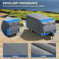 Vista 8 de RVMasking - Funda para remolque de viaje de RV de 24-26 pies, cubierta de cámper de 7 capas extra gruesa, impermeable y resistente al viento