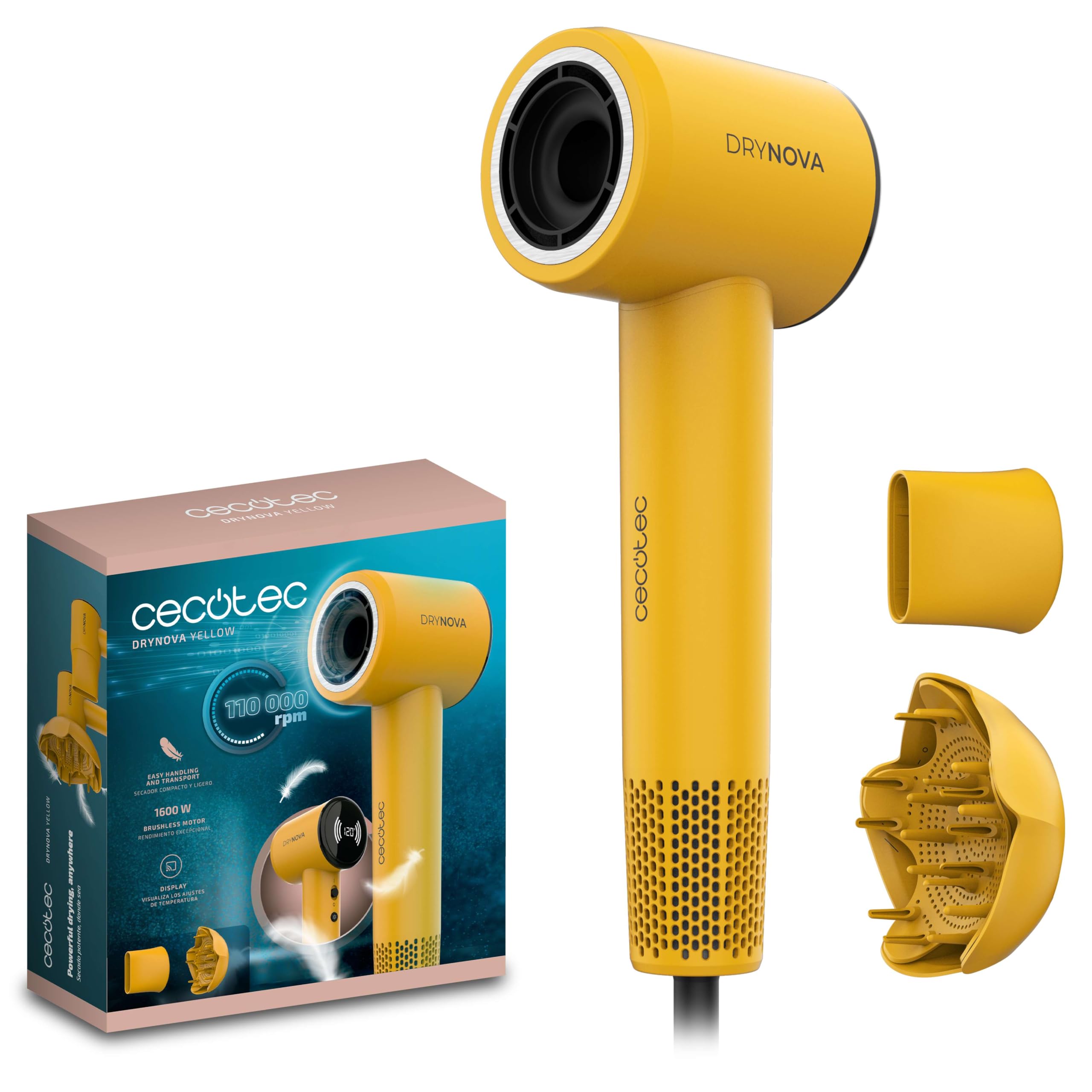 Cecotec Haartrockner DryNova Yellow Sun