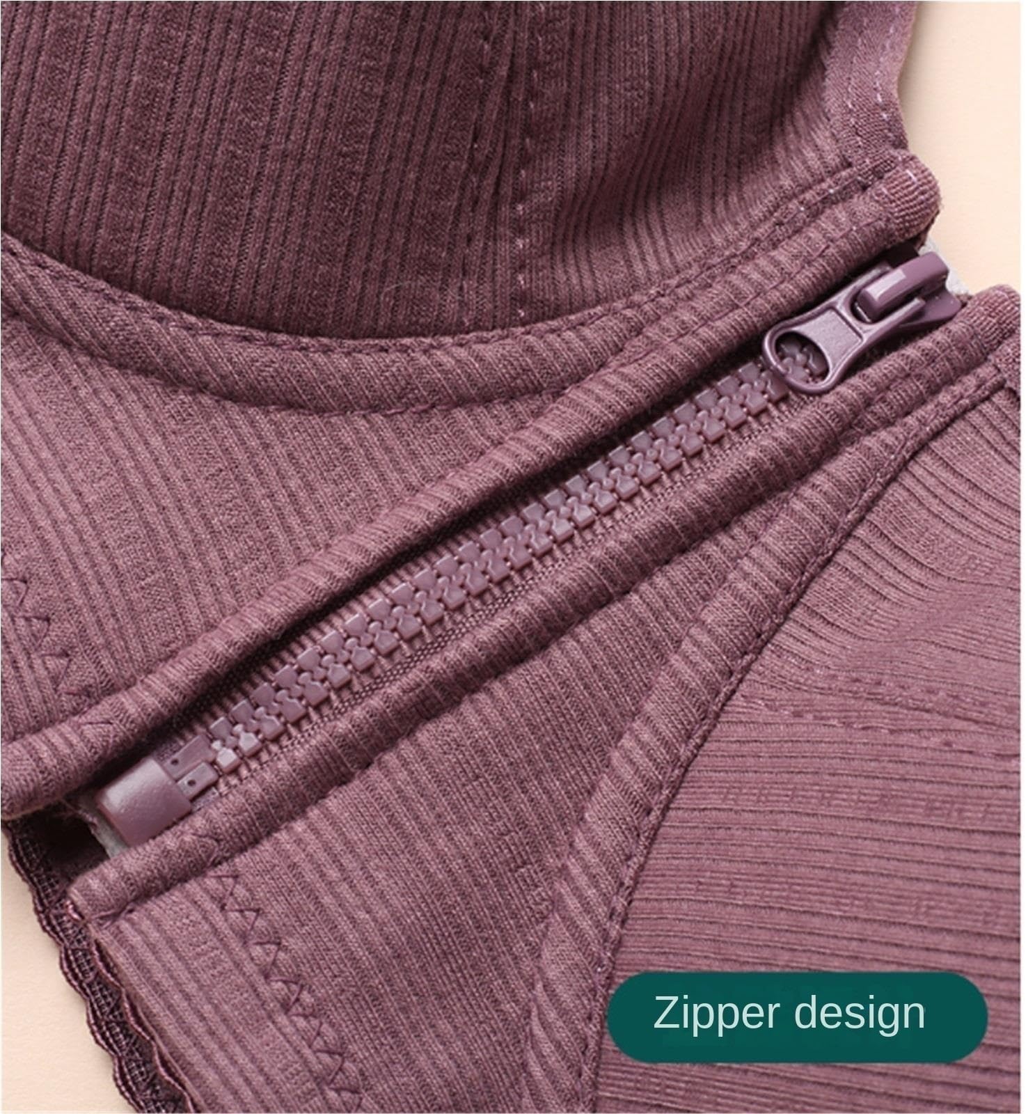 Biustonosz Sportowy Damski Biustonosz Z Pełnym Pokryciem, Plus Size, Zapinany Na Zamek Błyskawiczny, Elastyczny, Oddychający Damski(G,42/95)