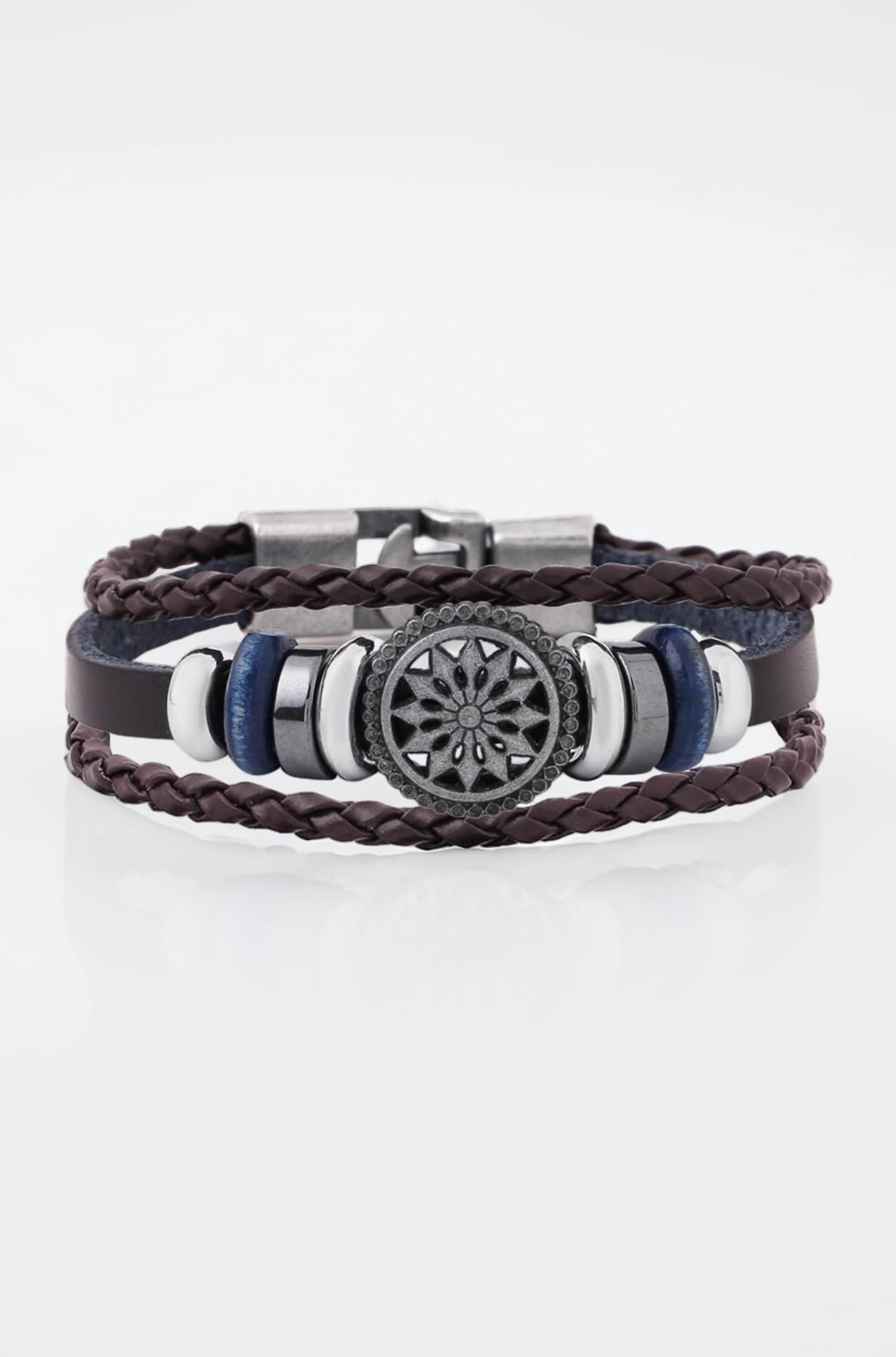 Leather Bracelets for Men | Fashion Brown Bracelet | Men's Leather Bracelet For Boys | Hand Accessories for Men | Birthday Gift for Boys & Men Anniversary Gift for Husband