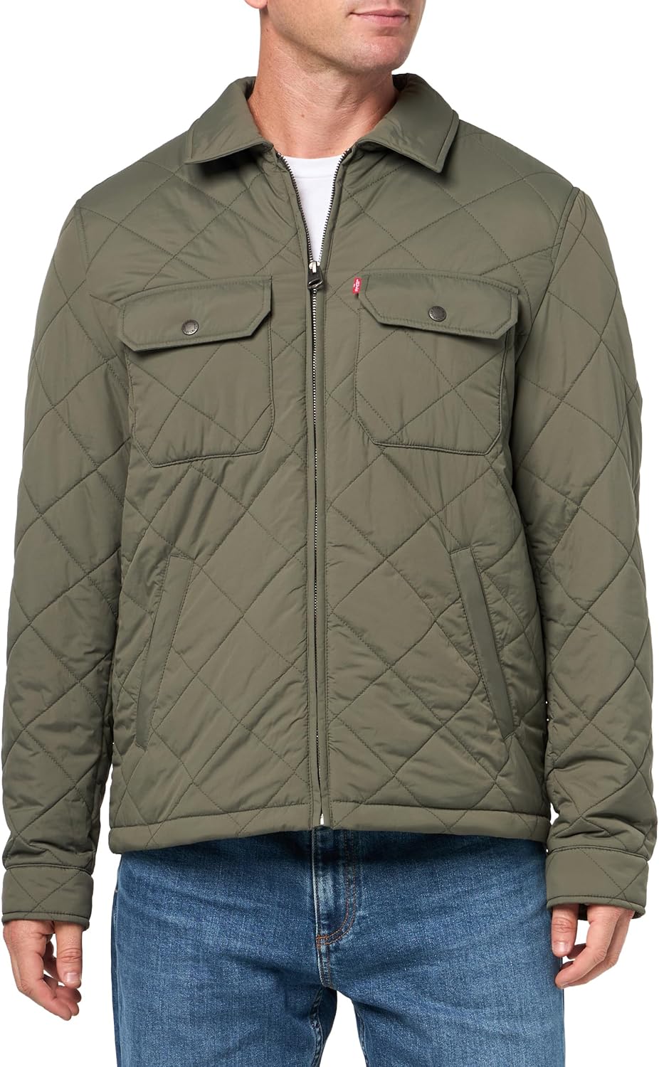 Levi's Men's Diamond Quilted Laydown Collar Jacket