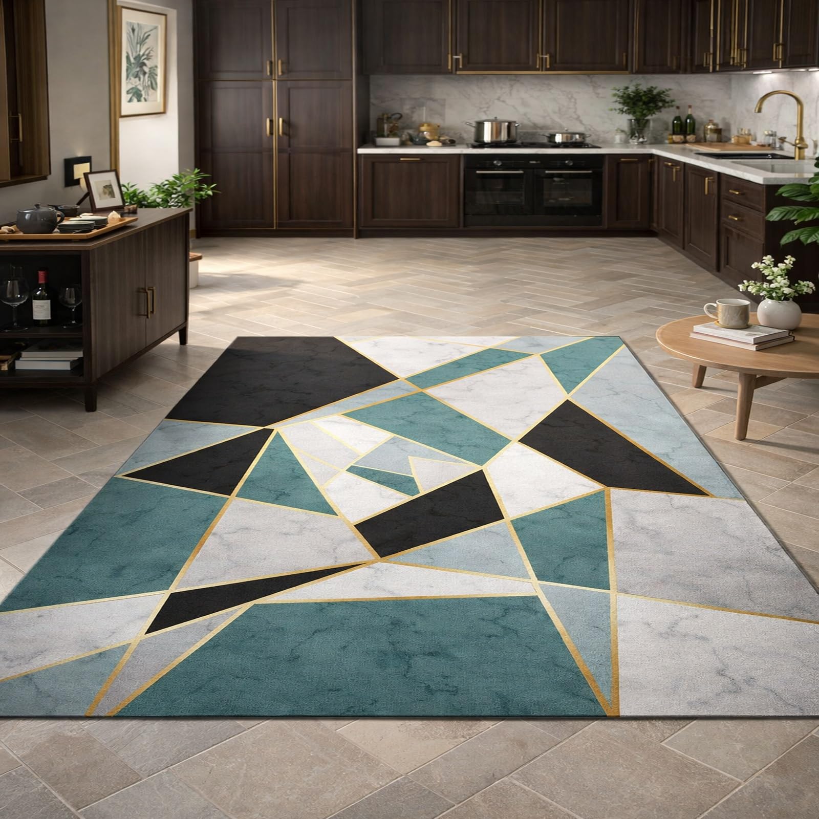 Alfombra lavable antideslizante Rururug que elimina resbalones en salones y comedores