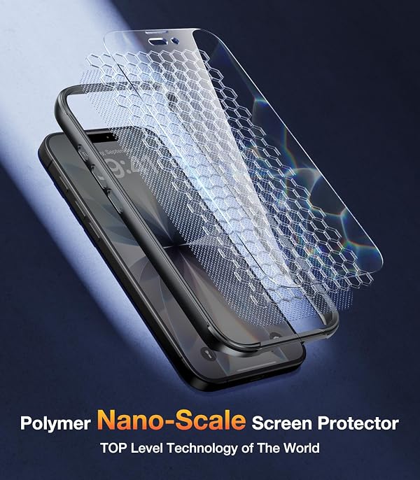 Diaclara Magnetic Designed for iPhone 17 Case 6.3'', Full-Body Military Grade Drop Protection Outdoor Phone case with Built-in Screen Protector, Easy Installation,No Gap,Compatible with MagSafe, Black by Diaclara - Used condition - Image 6