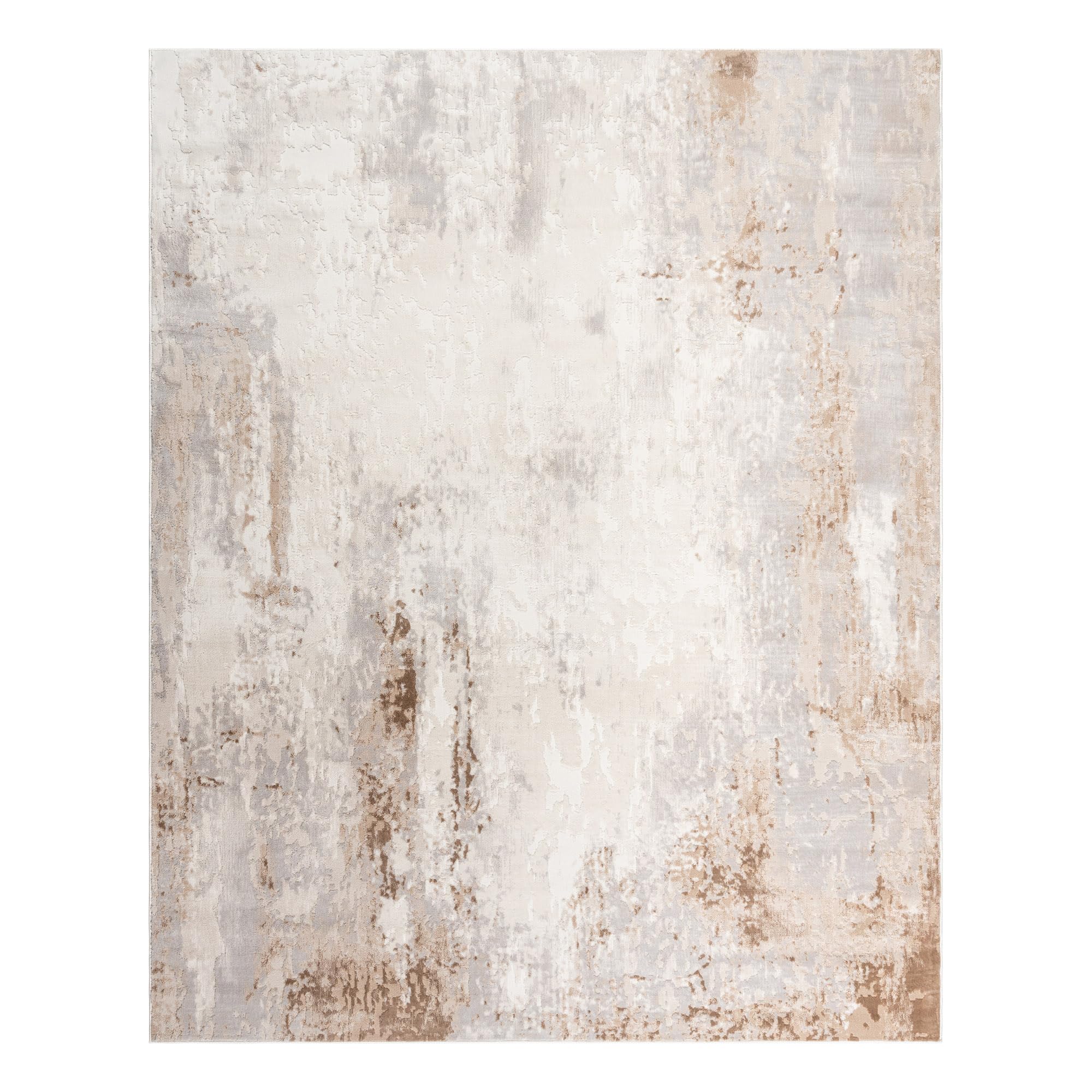 gertmenian arlo indoor plush area rug - 8x10 large, stain resistant, ideal for high traffic areas in living room, bedroom, entryway - verano beige, 29077