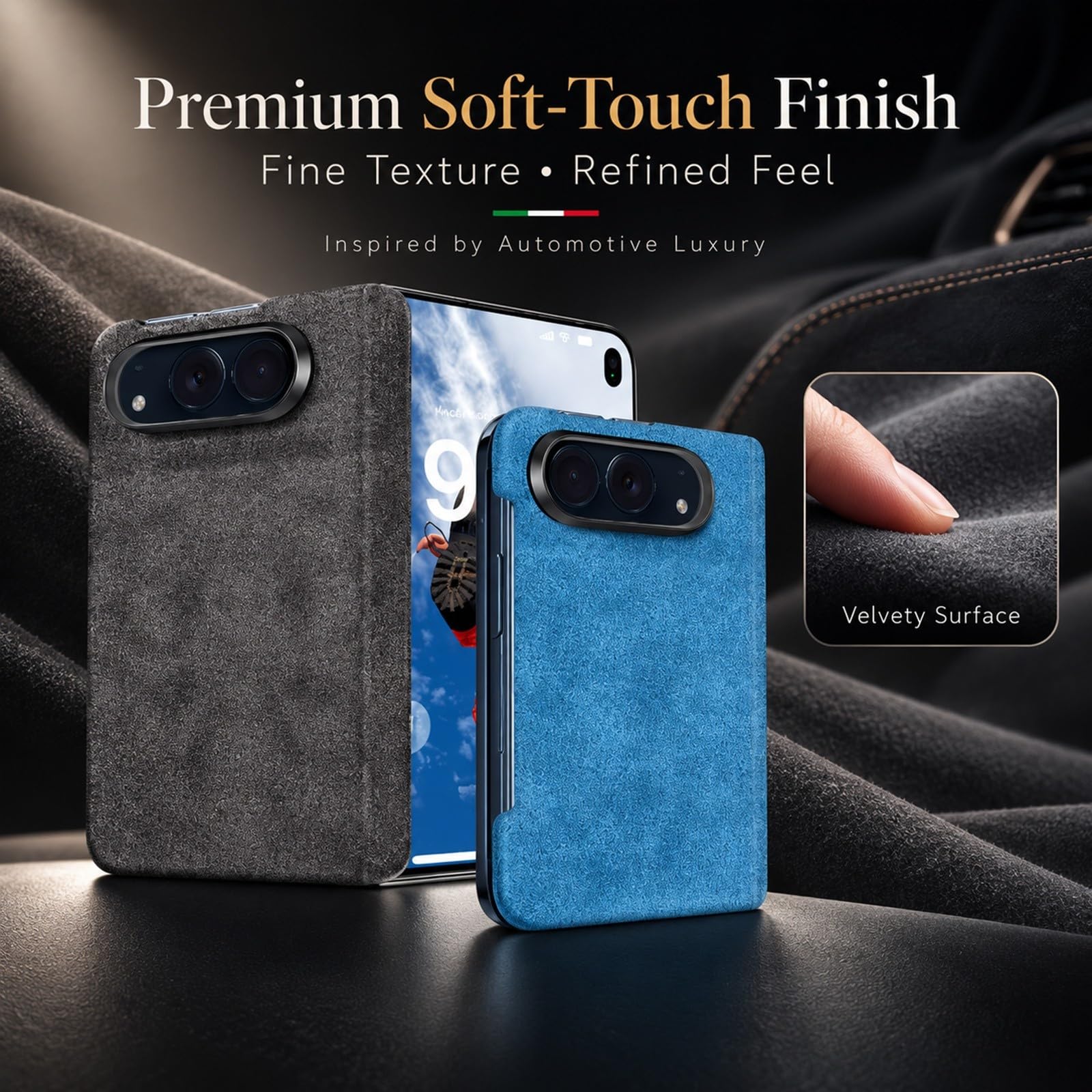 Coque pour iPhone Duo, Métal, Toucher Doux, Charge Magnétique, Anti-Choc