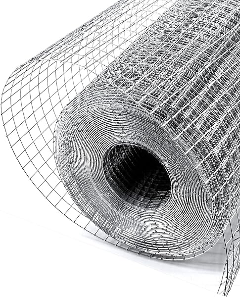 Father Hardware Cloth - Chicken Wire Fencing, Galvanized Wire, Mesh Garden Fencing Welded Wire Mesh Roll & Wire Cloth Go