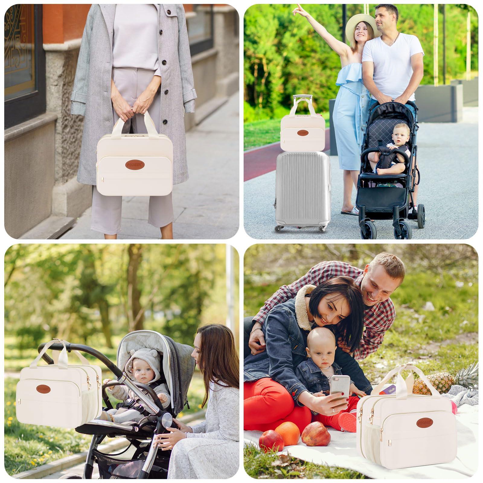 PIIOSER Bolsa aislada para biberones con bolsa de hielo, enfriador de leche materna compatible con extractores de leche y accesorios portátiles, lactancia materna sobre la marcha para madres lactantes