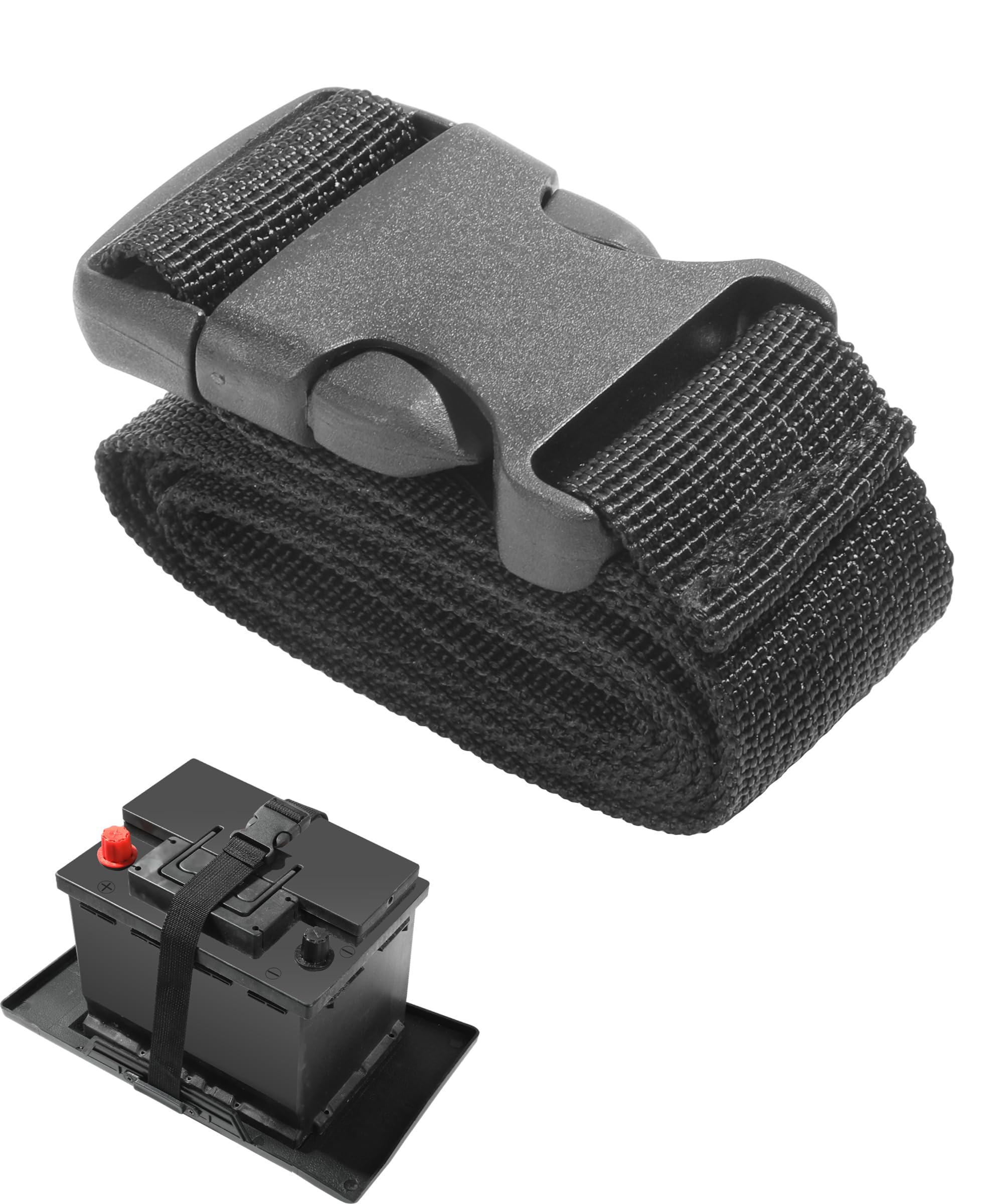 UBOGUBOG 38inch Battery Tie Down Strap, Box Strap, Quick Release Buckle, Car, SUV, Boat