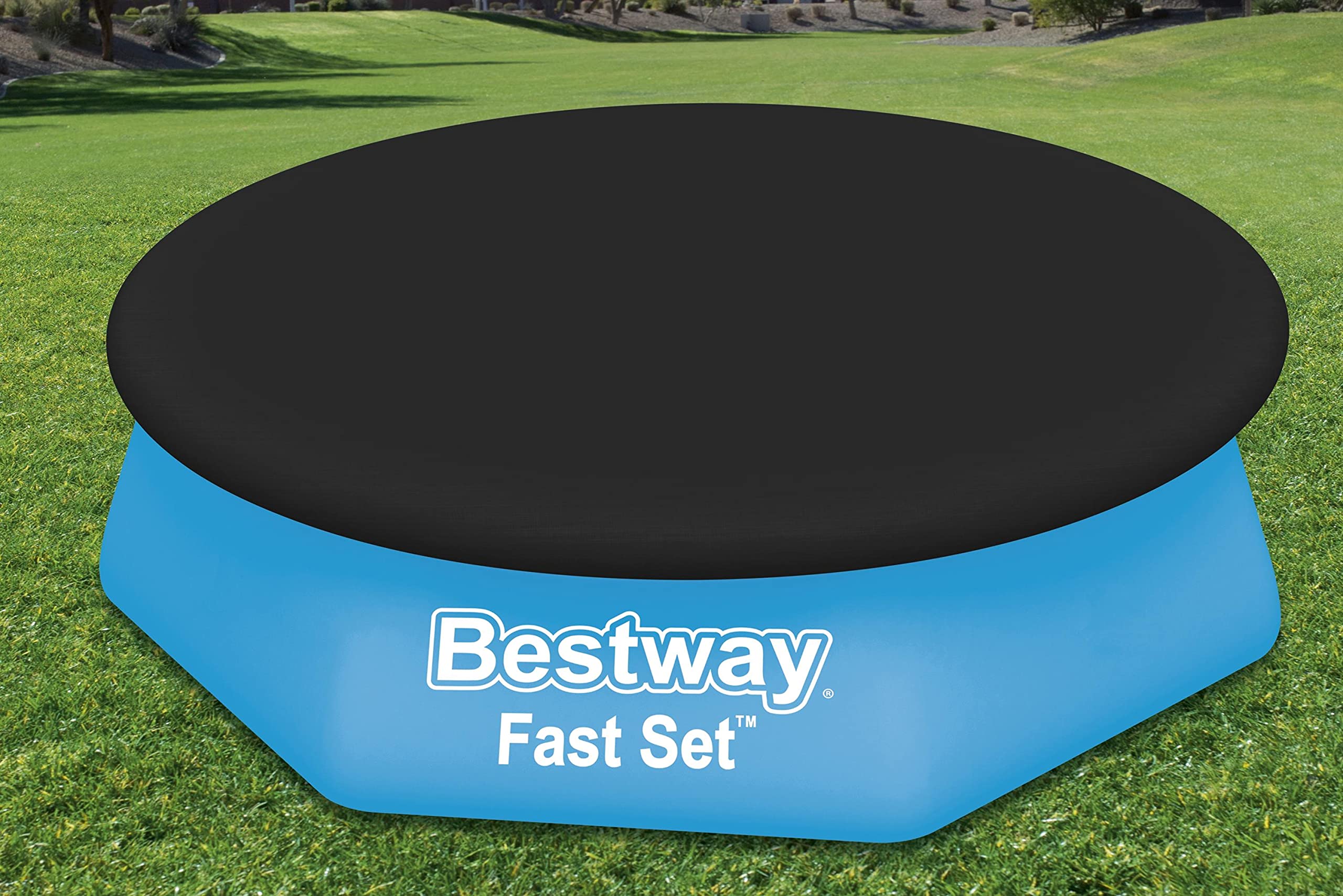 Bestway Fast Set Pool Flowclear Plandeka, 244 cm, Niebieska