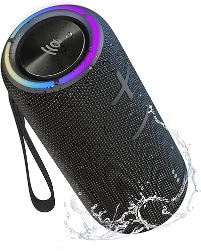 Altavoz Bluetooth portátil, 30 W 360 sonido envolvente IPX7 impermeable altavoces de golf inalámbricos, altavoz TWS ruidoso al aire libre para