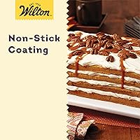 Vista 4 de Wilton Easy Layers - Bandeja rectangular para tartas, juego de 2 bandejas para hornear, acero