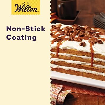 Wilton Easy Layers Sheet Cake Pan, Rectangle Sheet Pan, 2-Piece Baking Sheets Set, Steel