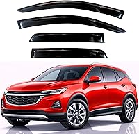 Vista 346 de KPY Moldura deflectora de viento con protección contra la lluvia compatible con GMC Terrain 2018-2023, 4 unidades, para ventana lateral, autoadhesiva