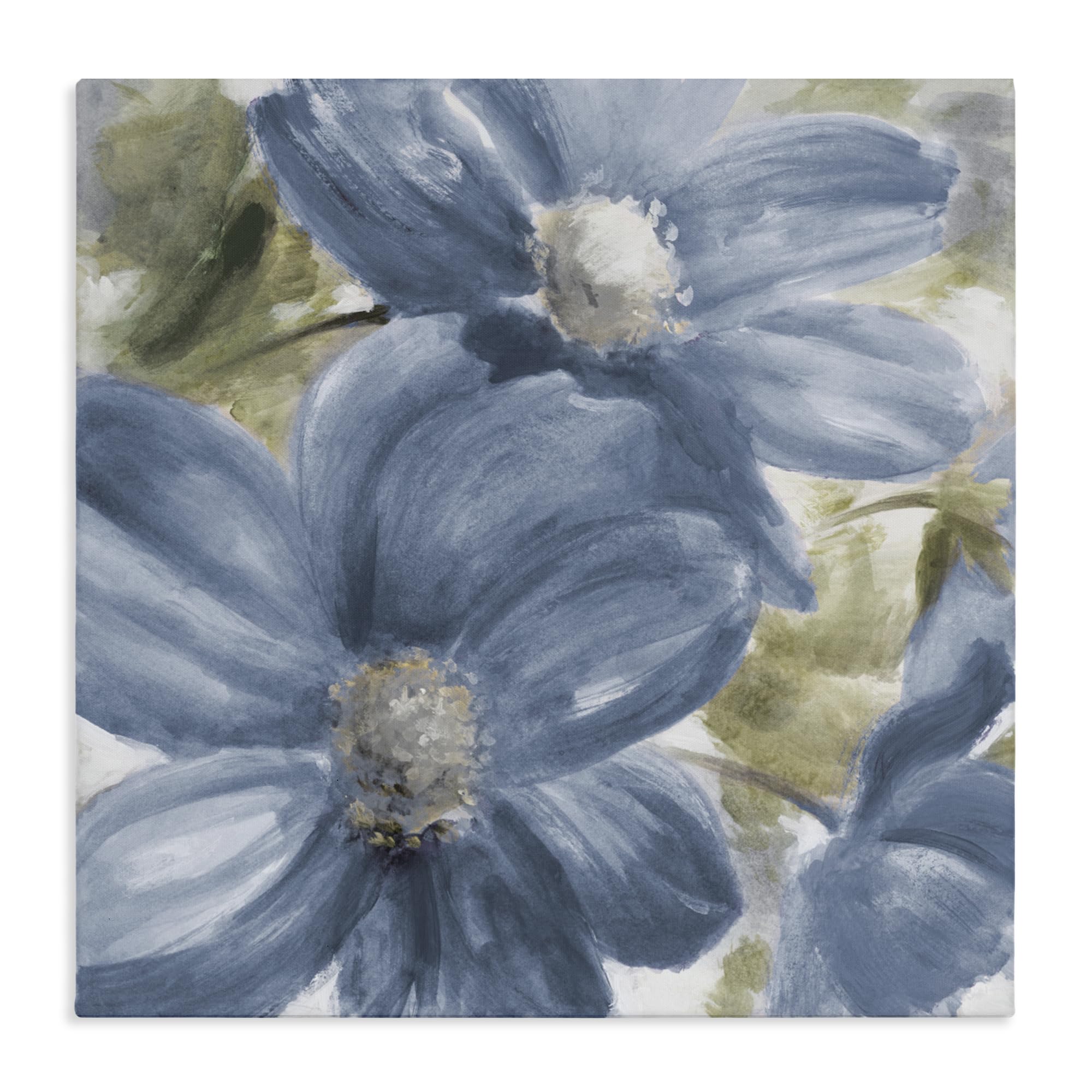 Stupell Industries Walk In Beauty Blue Flowers 'Walk In Beauty Blue Flowers'| Canvas Art