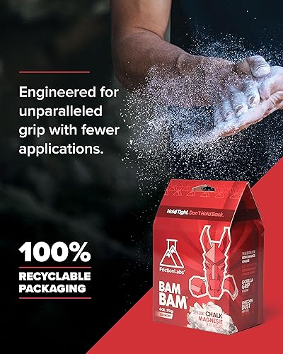 Vista 20 de Friction Labs Tiza de escalada suelta de alta calidad – Tiza de mano de alto rendimiento con agarre superior para bouldering, escalada