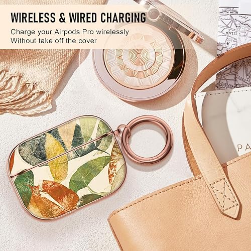 Vista 39 de Maxjoy for AirPods 2nd Generation Case, Unique Design Hard Protective Shockproof Airpods Case Cover with Keychain Compatible with Apple AirPods Sea