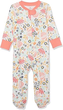 HonestBaby Baby Classics Sleep & Play Footed One-Piece Pajama Sleeper 100% Organic Cotton