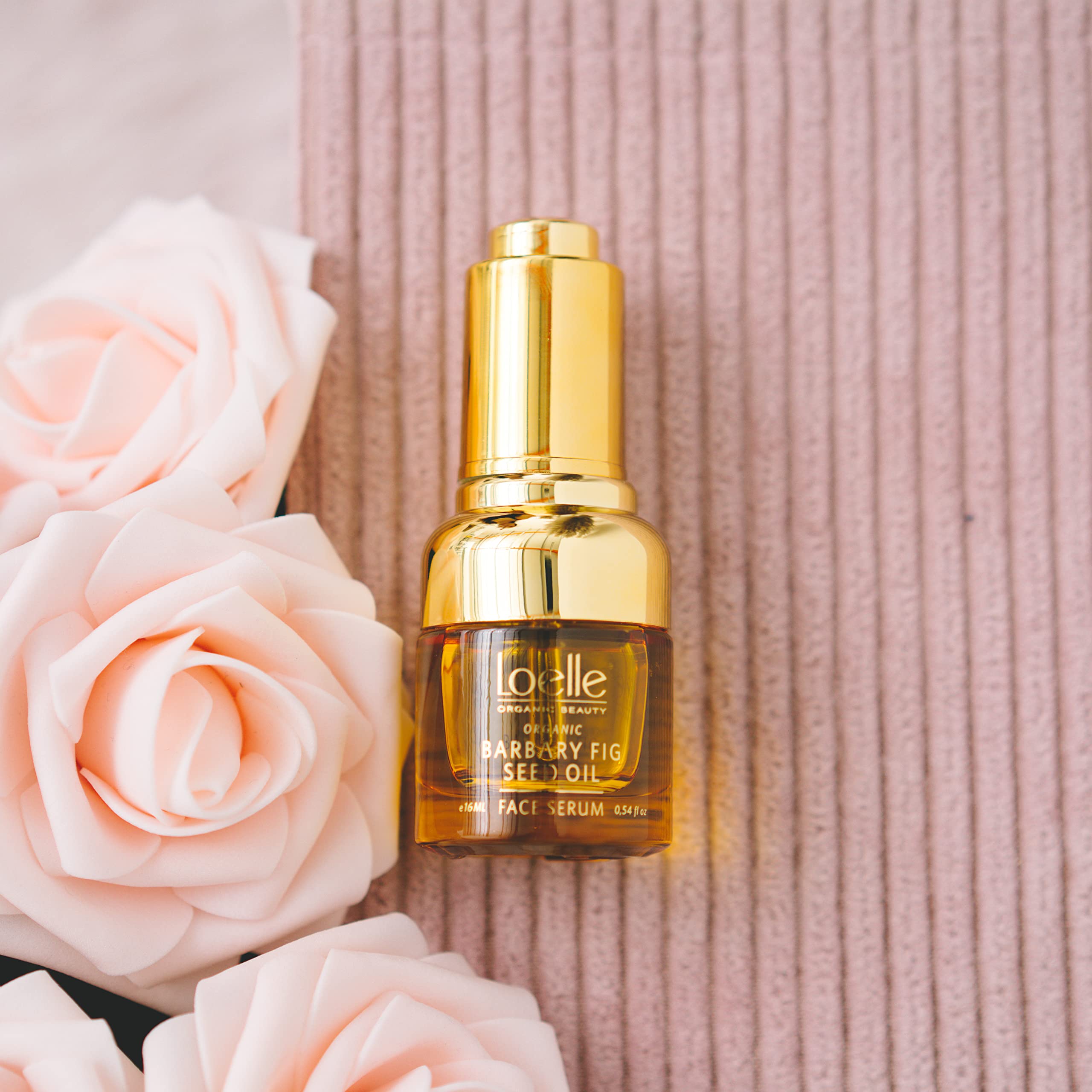Loelle - Aceite de Semilla de Higo Chumbo Puro para Cara y Ojos - Suero Antiarrugas con Vitamina E y Ácido Linoleico - Antiojeras - Aceites Faciales - Colectado a Mano en Marruecos (16ml)
