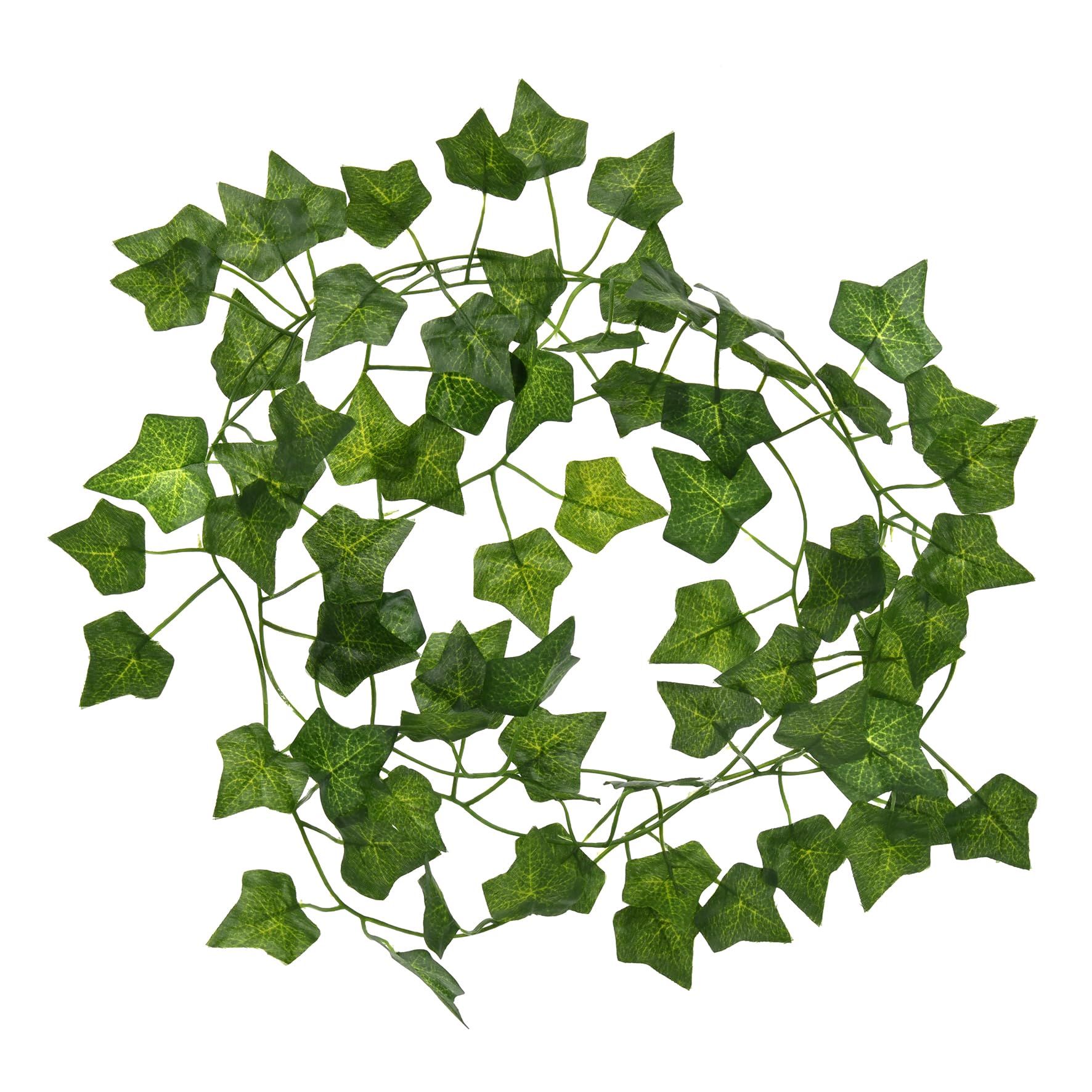 Karat Ivy Artificial Plant Vines - Set Of 12 Garland With Cable Ties - Length 2.15 M Each - Artificial Plant Decoration For Wall, Balcony And Garden