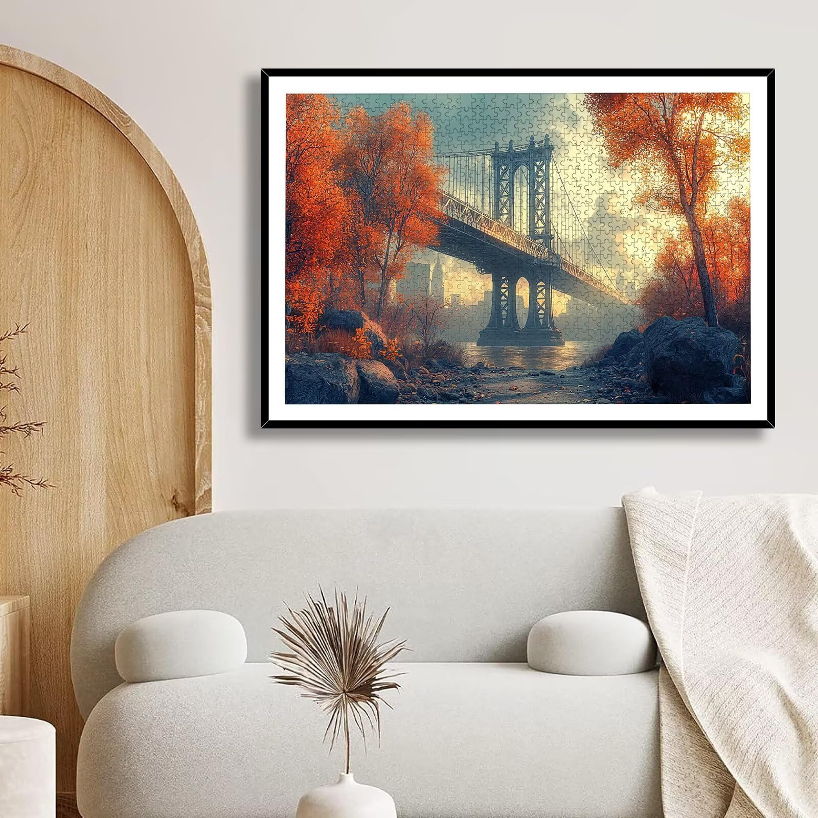 Puzzle 1500 Pezzi Paesaggio, Puzzle Ponte 1500 Pezzi Arte per Adulti e Bambini, Misura: 87x57 cm, Puzzles Legno per Adulti con Squisita Scatola di Imballaggio, Idea Regalo Donna, Regalo Uomo, -9165