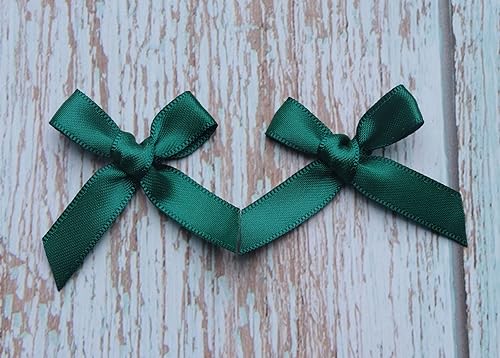 Miniatura 4 de Sowaka 50 mini lazos de satén con lazo, suministros de flores para regalo, envoltura de regalos, álbumes de recortes, decoración, costura,