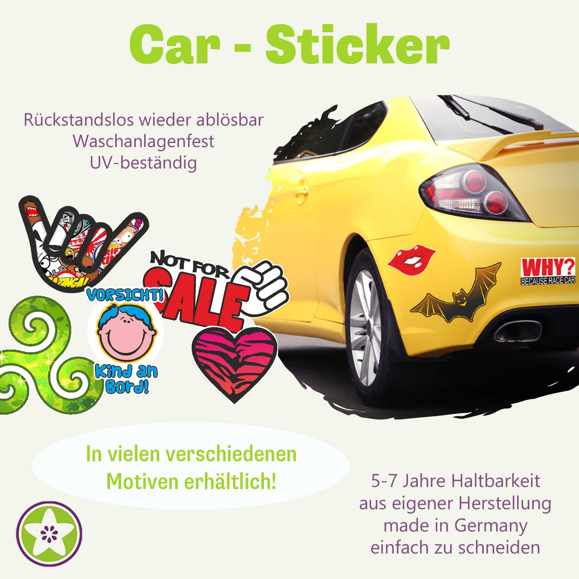 Kiwistar - Autoaufkleber - Baby an Board Aufkleber - für Auto, Laptop, Fahrrad, LKW, Motorrad Aufkleber Mehrfarbig Sticker Decal