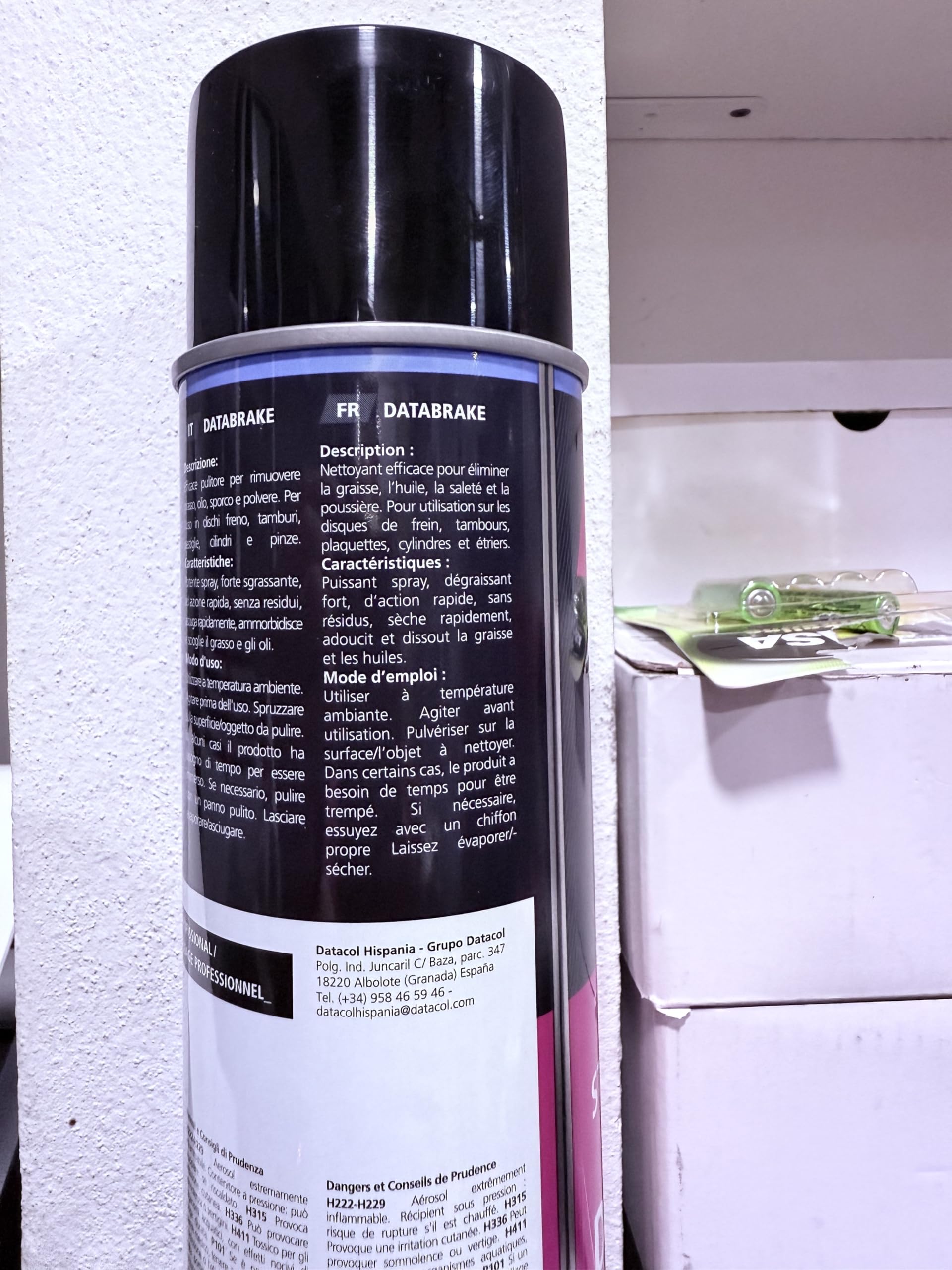 Datacol Databrake – Limpiador de Frenos en Spray 500 ml | Desengrasante Profesional para Discos y Pinzas | Evaporación Rápida Sin Residuos | Pack de 12