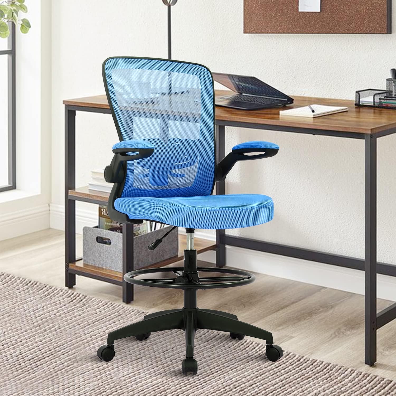 Drafting Chair Tall Office Chair for Standing Desk Counter