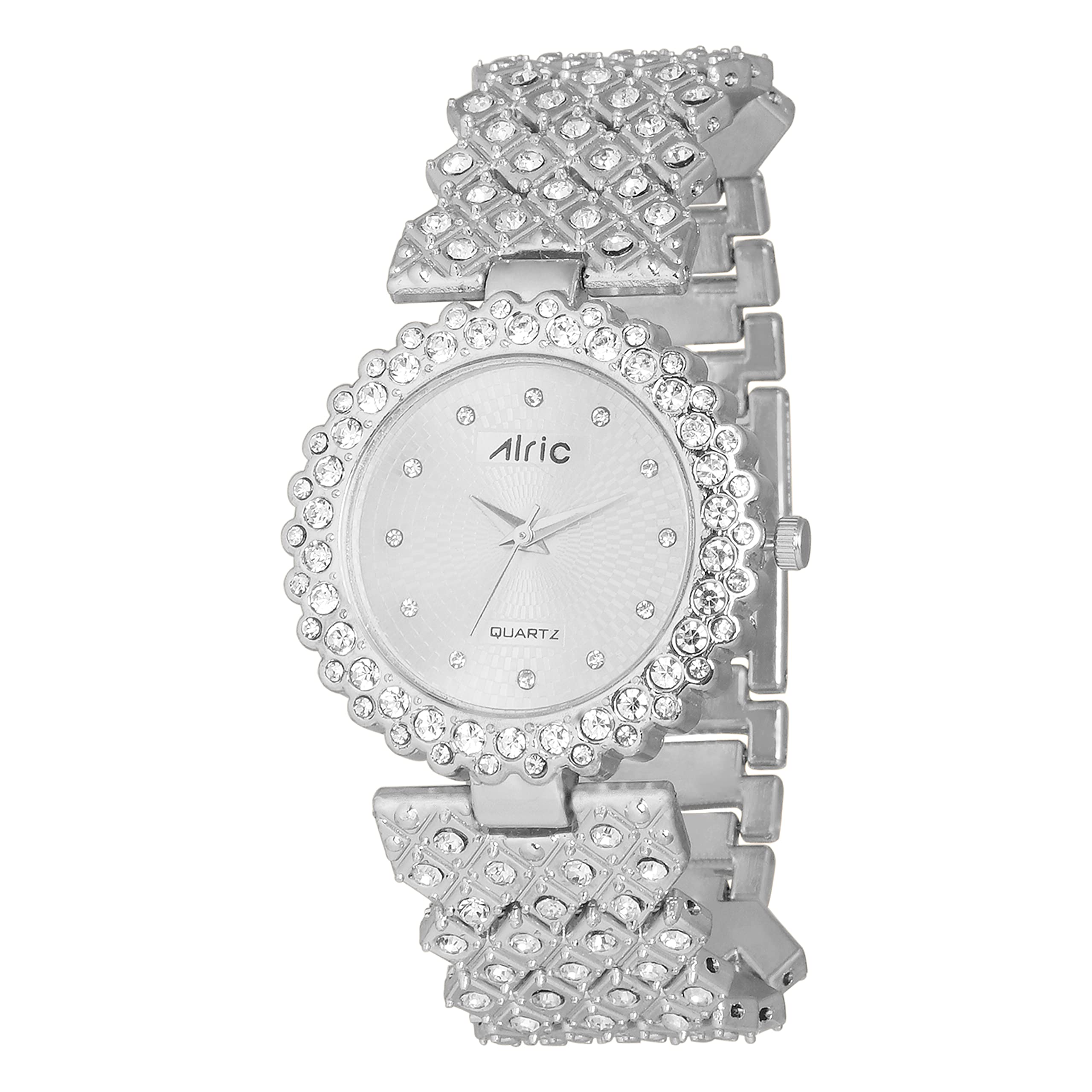 Alric (LIVISH Stylish Ladies Watch for Girls | Glossy Metallic Finish Dual Strap Watch | Diamond Studded | Analog Quartz | Trendy Big Deal | Elegant Watch for Women (Silver) (B0D9S62432) Amazon Price History, Amazon Price Tracker