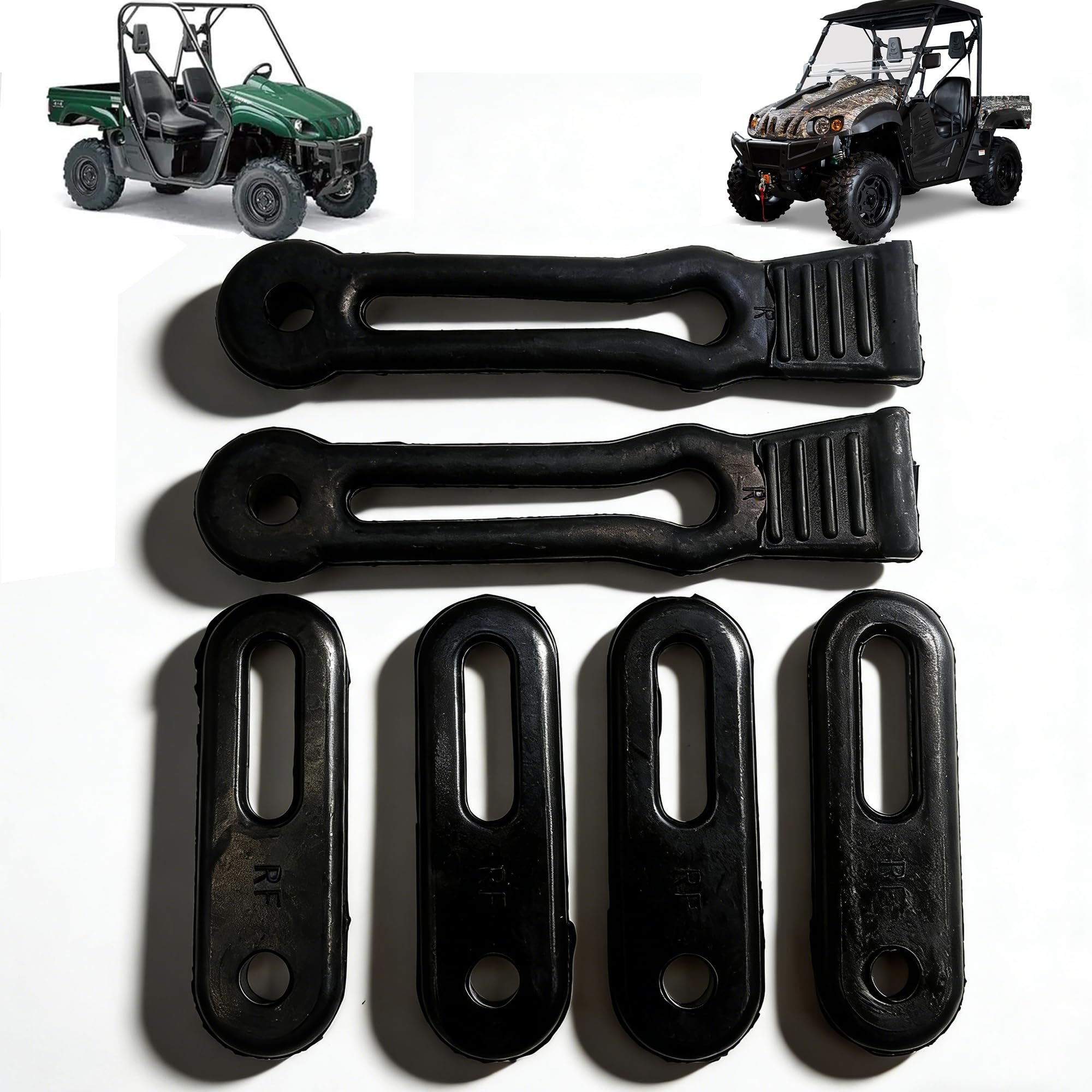 QYMOTO Rhino 660 Hood Straps,Axis 500 Door Hood Latch Compatible with Yamaha Rhino 450 660 700,Hisun 500 700, Axis 500 700, Massimo MSU500,Coleman 500 700,Cub Cadet Challenger