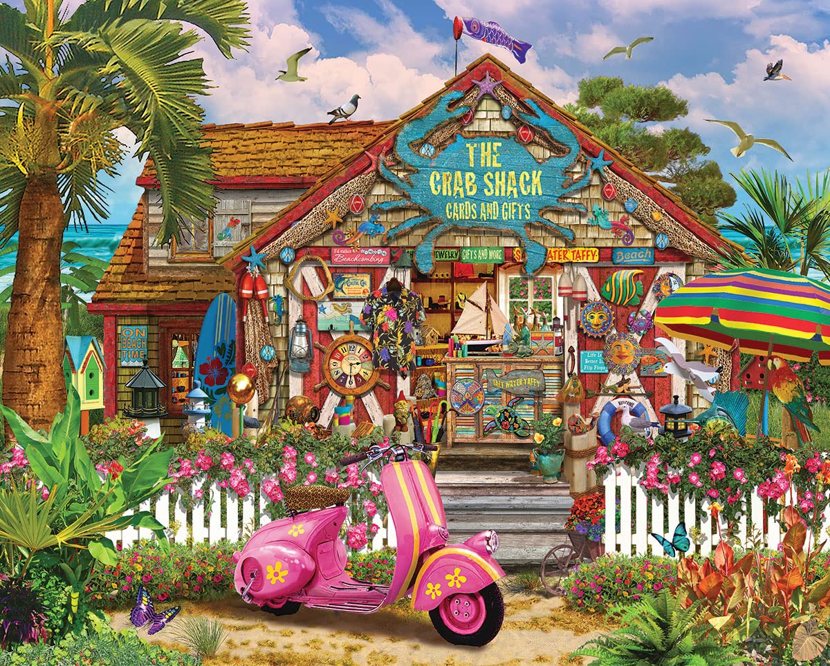 Amazon.com: White Mountain Puzzles The Crab Shack, 1000 Piece