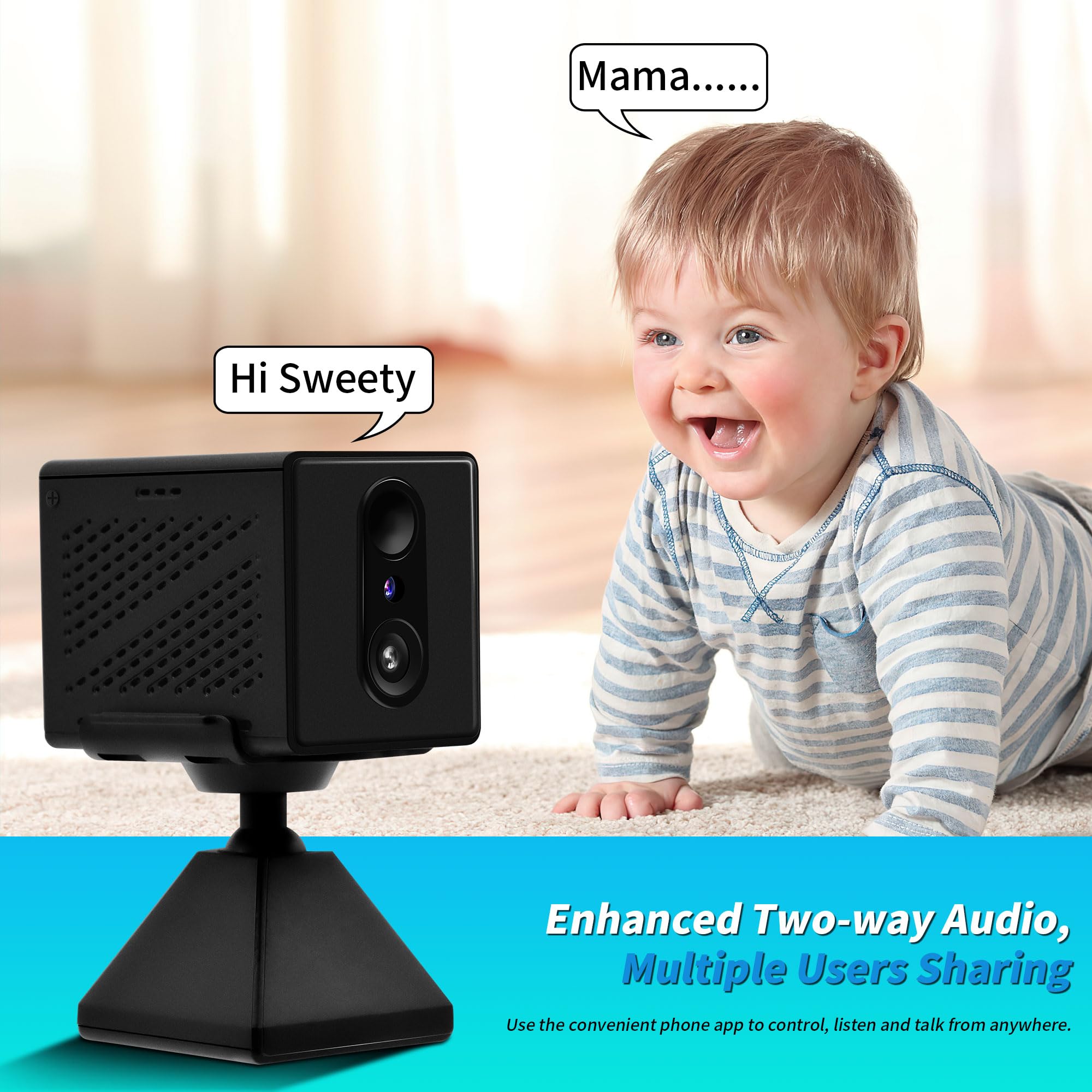 Nisanuki Spionagecamera, wifi, mini-camera, verborgen camera, draadloos