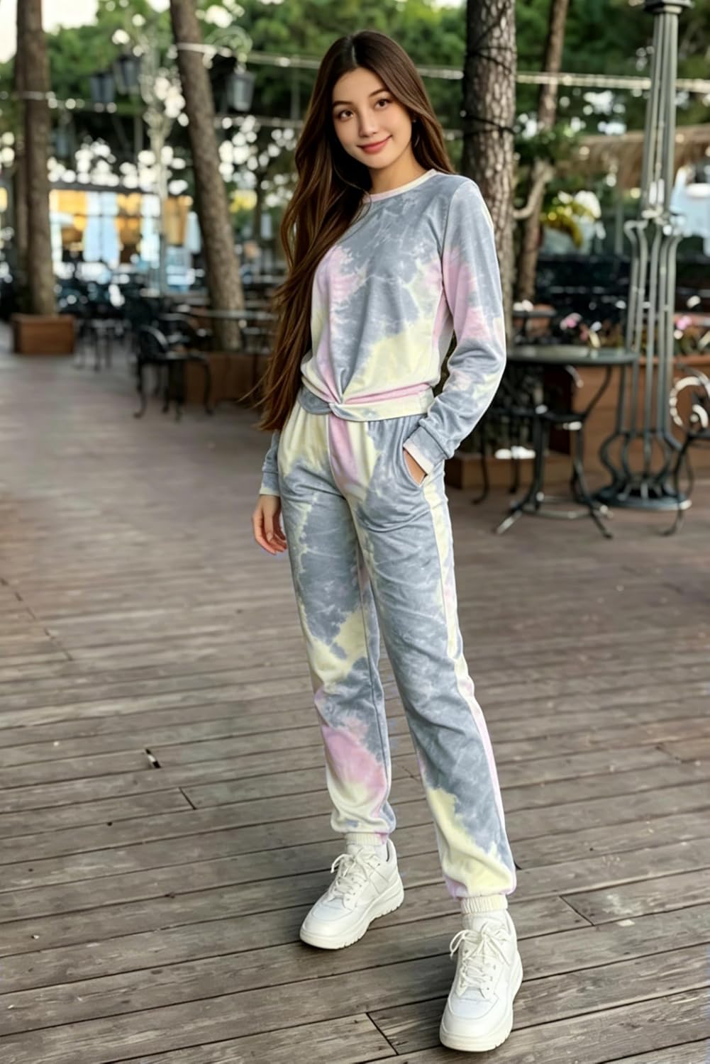 Arshiner Girls 2 Piece Outfits Fashion Fall Tracksuit Sweatsuit Sets