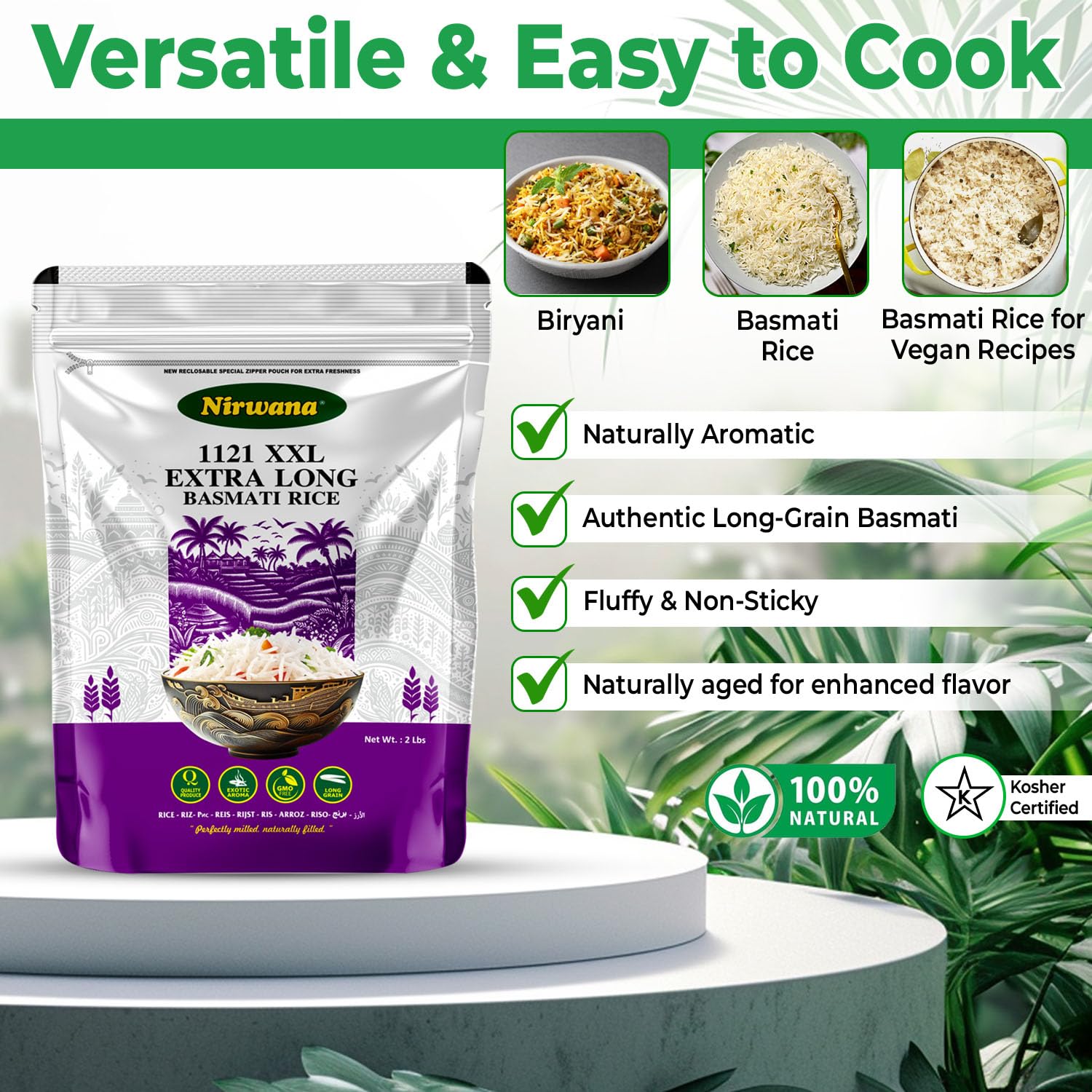 Amazon.com : Nirwana Premium Basmati Rice – Aromatic Long-Grain