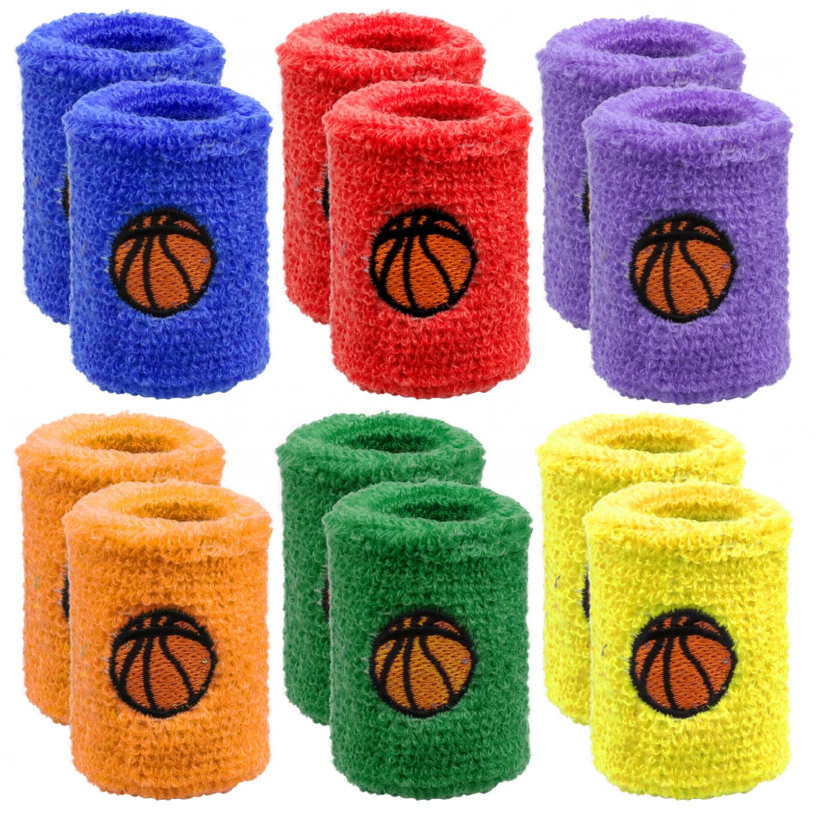 ZWOOS 12 Fasce Per Il Sudore Sportivo Da Polso Per Tennis Squash Badminton Palestra Basket (nero - Foto 3